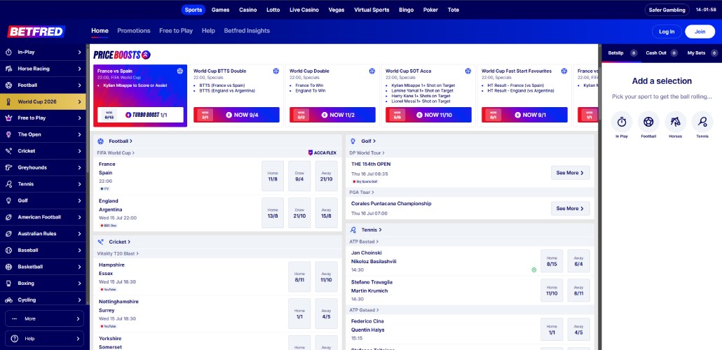 Betfred football betting site